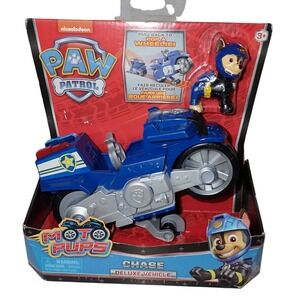 Paw Patrol Moto Pups Chase Police Deluxe Motorcycle Vehicle Toy Nickelodeon